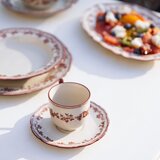 S|P Collection Bordo rdeča/slonokoščena porcelanasta skodelica 215 ml Cyril – | Shoptok.si