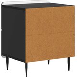 Noćni ormar 2 pcs Crna 43 x 34,5 x 49,5 cm Konstruirano drvo | shoptok.hr