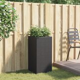  Vrtna sadilica crna 40 x 40 x 80 cm od poliratana | shoptok.hr