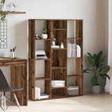 vidaXL Paravan/knjižna omara starinski les 100x24x140 cm iverna plošča | Shoptok.si