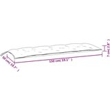  Jastuci za vrtnu klupu 2 kom s uzorkom lišća 150x50x7cm tkanina | shoptok.hr