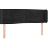  LED uzglavlje crno 147x16x78/88 cm baršunasto | shoptok.hr