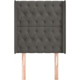  Uzglavlje s ušima tamnosivi 83x16x118/128 cm baršunasti | shoptok.hr