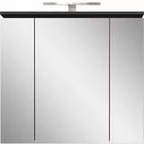 Germania Antracitno siva kopalniška omarica z ogledalom in lučjo 76x74 cm Modesto – Germania