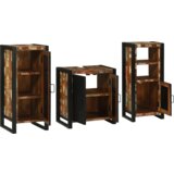 vidaXL Set namještaja za kupaonicu 3 pcs Čvrsto reciklirano drvo | shoptok.hr
