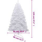  Umjetno božićno drvce sa šarkama i snijegom 120 cm | shoptok.hr