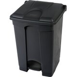 Probbax Koš za smeti s pedalom iz recikliranega materiala, antibakterijski, prostornina 45 l, VxŠxG 620 x 400 x 410 mm, črne barve Cene