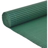 vidaXL dvostrana vrtna ograda PVC 90 x 300 cm zelena | shoptok.hr
