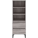  Visoka komoda boja hrasta 40x36x110 cm od konstruiranog drva | shoptok.hr