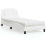  Krevet s madracem bijeli 90 x 200 cm od umjetne kože | shoptok.hr