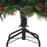 vidaXL Umetno Zložljivo Božično Drevo Zelena 120 cm PE in PVC | Shoptok.si