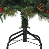 vidaXL Umjetno božićno drvce s nogom s stalakom Zelena 120 cm PE i PVC | shoptok.hr