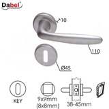 Dabel kvaka za vrata sombor-a ključ ms/mat-ms 8x8/fi 53mm DBP3 0101310 | ePonuda.com