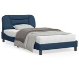 vidaXL Okvir za krevet s uzglavljem plavi 100x200 cm od tkanine | shoptok.hr