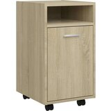  Bočni ormarić s kotačima boja hrasta 33 x 38 x 60 cm od iverice | shoptok.hr