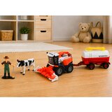  Combine Harvester with Milk Tanker Figures Cow Farmer Lights Sounds 4 pcs. | Shoptok.si