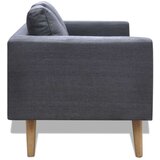 vidaXL Kavč dvosed iz blaga temno sive barve | Shoptok.si