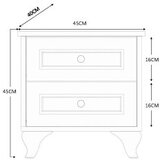 Hanah home noćni ormarić mat bela boja rb 118 | ePonuda.com