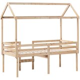  Visoki krevet s krovom 90 x 190 cm od masivne borovine | shoptok.hr
