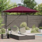  Senčnik Bordeaux rdeča 294 x 294 x 248 cm Poliester in aluminij, (5000187699) | Shoptok.si