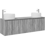  Set ormarića za kupaonicu 3 kom. Siva Sonoma 49,5 x 44,5 x 66 cm | shoptok.hr