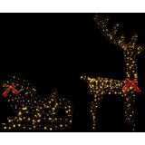  Reindeer vuče saonice LOVIISA 450 LED lampica Topla bijela | shoptok.hr