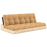 Karup Design Senf žuta/svjetlo smeđa sklopiva sofa od samta 196 cm Base – Cijene