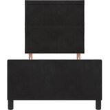  Krevet s opruga kutije s uzglavljem Crna 90 x 200 cm Baršun | shoptok.hr