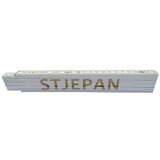  Zidarski metar (Duljina: 2 m, Natpis: Stjepan, Boja: Bijele boje) | shoptok.hr