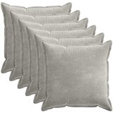 Presvlaka za jastuk 6 kom. HOUTEN Svjetlosiva 80 x 80 cm | shoptok.hr