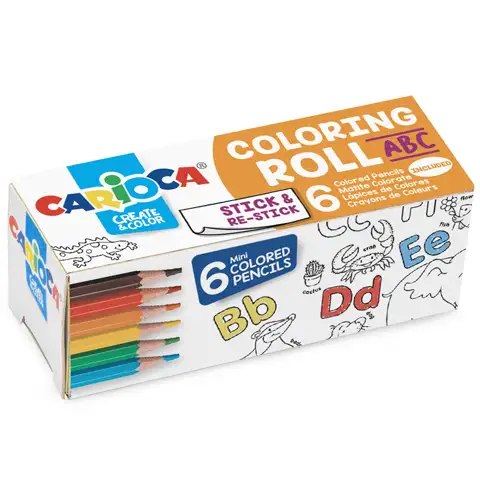 Carioca ABC mini bojanka sa 6 mini drvene bojice - | shoptok.hr