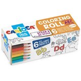 Carioca Mini pobarvanka valjček s 6 mini barvnimi svinčniki Abeceda - | Shoptok.si