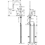 Hansgrohe 72801000 Talis M54 2jet sBox vrtljiva izvlečna kuhinjska armatura | Shoptok.si