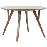 Light & Living Rjava okrogla jedilna miza z mizno ploščo iz akacije ø 120 cm Quenza – | Shoptok.si