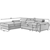 ELTAP Svetlo rjava žametna raztegljiva/s prostorom za shranjevanje kotna sedežna garnitura (levi kot/z ležalnikom) Grayson – | Shoptok.si