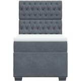 vidaXL Box spring krevet s madracem tamnosivi 90x200 cm baršunasti | shoptok.hr