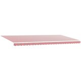  Povlačivi tende Crvena i bijela 600 × 350 cm Tkanina i Aluminij | shoptok.hr