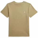 Polo Ralph Lauren Otroška bombažna kratka majica bež barva, 322832904149