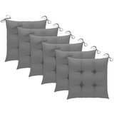  Jastuci za stolice 6 kom sivi 50 x 50 x 7 cm od tkanine Oxford Cijene