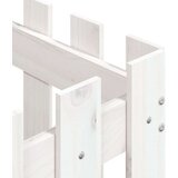  Sadilica s izgledom ograde bijela 60x60x60 cm od borovine | shoptok.hr