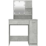  Toaletni stolić s LED Siva betona 86,5x35x136 cm | Eponuda.com