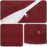  Jastuk s jastukom HEERLEN 6 kom. Vinska crvena Tkanina - boja crnog vina Ø 60 cm 6 | shoptok.hr
