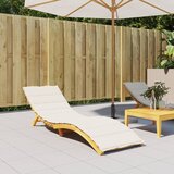  Jastuk za ležaljku prošarani krem 200 x 70 x 4 cm od tkanine | shoptok.hr