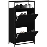 Ormarić za cipele crni 60 x 34 x 112 cm od konstruiranog drva | shoptok.hr