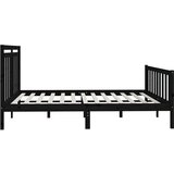  Za krevet od masivne borovine crni 200 x 200 cm | shoptok.hr