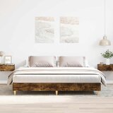 vidaXL Posteljni okvir brez vzmetnice 200x200 cm inženirski les Cene