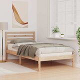  Krevetna konstrukcija Smeđa 90 x 200 cm Čvrsto borovo drvo | shoptok.hr