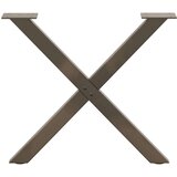  Noge za stolić X-oblika 2 kom prirodni čelik 50x(42-43)cm čelik | shoptok.hr