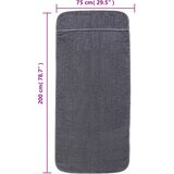  Ručnici za plažu 2 kom antracit 75 x 200 cm od tkanine 400 GSM | shoptok.hr