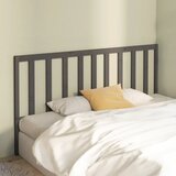  Uzglavlje za krevet sivo 206 x 4 x 100 cm od masivne borovine | shoptok.hr